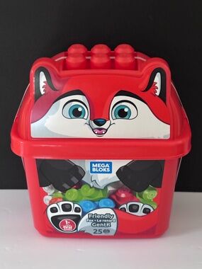 MEGA BLOKS Fisher Price FRIENDLY FOX First Builders 25 Piece Block Building Set